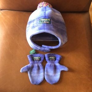 Mountain classic hat and mitten set